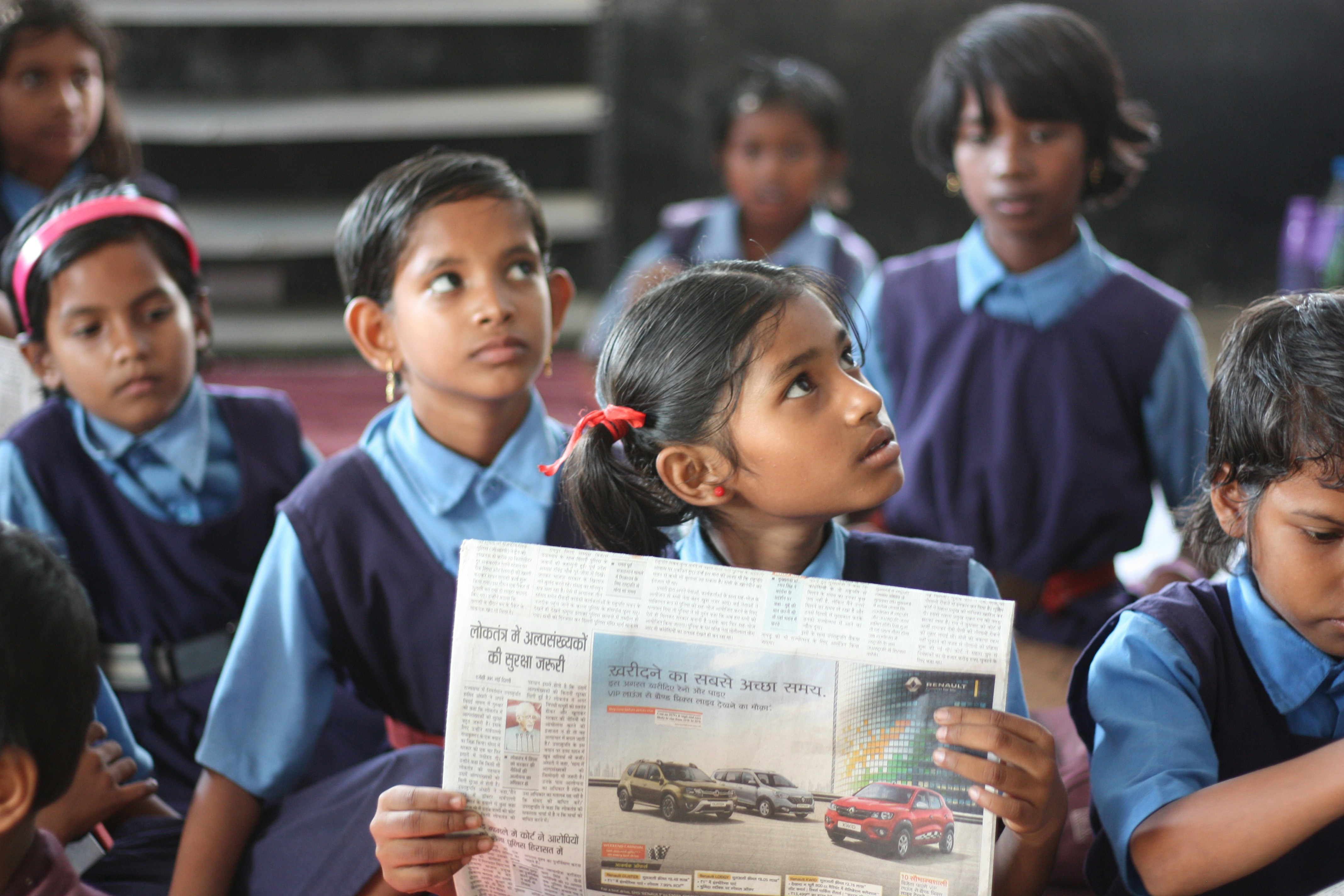 Young student representing education in rural India